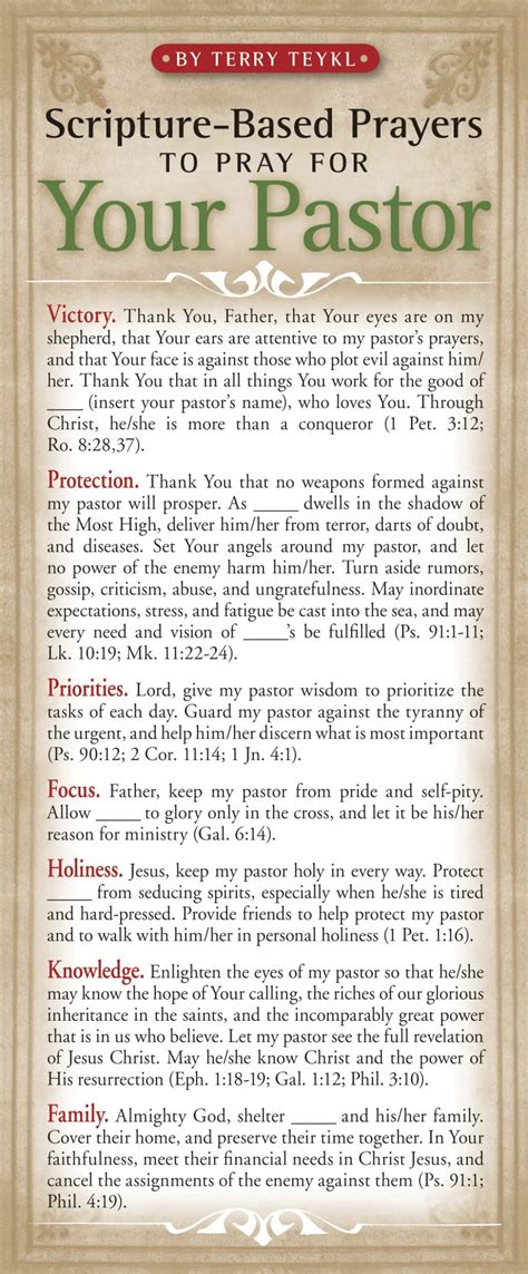 Father, thank you for light. . Prayer points for pastors with scriptures